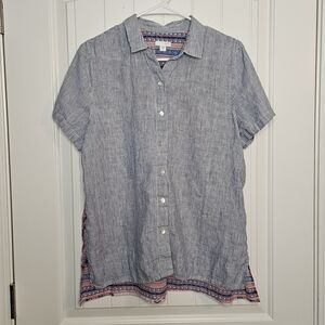 J.Jill Linen And Cotton Blouse